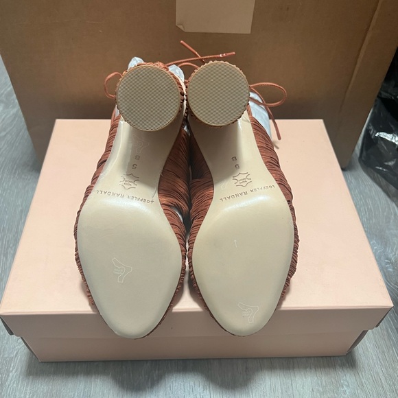 Loeffler Randall Teresa Pleated Lace-up Sandals - Picture 9 of 10